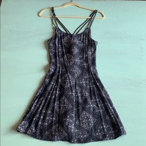 Black dress with design